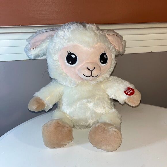 Lullabrites Musical Light Up Bedtime Sitting Lamb Stuffed Animal Plush Jay Play - Picture 3 of 13